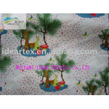 210T Polyester Pongee Printed Fabric with Peach Finished